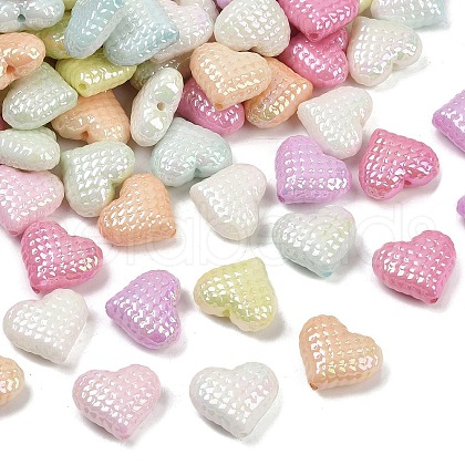 UV Plating Opaque Acrylic Beads MACR-L007-03D-1