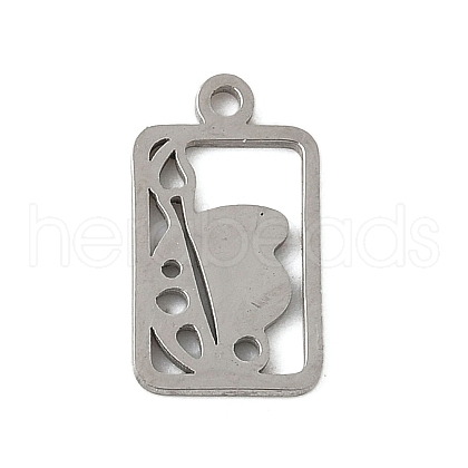 304 Stainless Steel Charms STAS-G355-07P-1