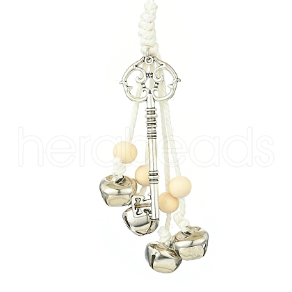 Iron Bell Pendant Decorations HJEW-JM02171-02-1