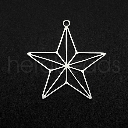 Non-Tarnish 201 Stainless Steel Pendants STAS-R111-JA689-1