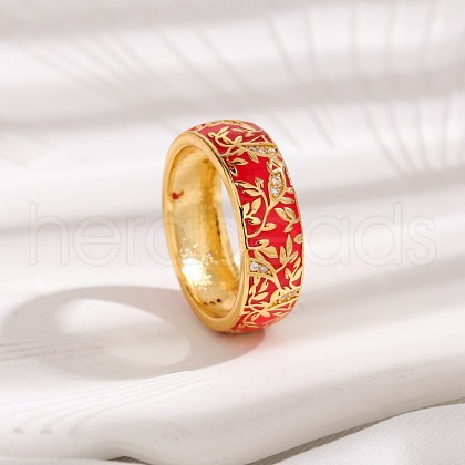 Brass Micro Pave Cubic Zirconia Finger Rings FS-WGFDCA6-01-1
