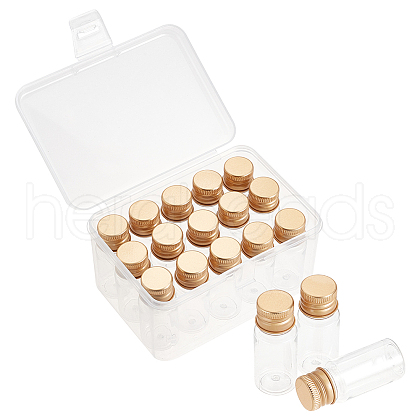   15pcs PET Plastic Mini Storage Bottles CON-PH0002-83-1