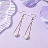 Mother's Day Jewellery Natural Cultured Freshwater Pearl Dangle Earrings EJEW-JE05936-01-2