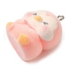 Flocking Resin Pendants RESI-D072-03F-2