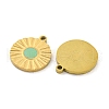 316 Surgical Stainless Steel Enamel Charms STAS-M073-45G-2