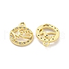 Mother's Day Brass Micro Pave Clear Cubic Zirconia Pendant KK-Z044-12G-2