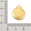 Real 18K Gold Plated Tone 304 Stainless Steel Pendants STAS-K291-01G-10-3