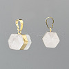 Natural Quartz Crystal Double Terminated Pointed Pendants X-G-P049-05G-3