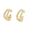 Rack Plating Brass Cuff Ring EJEW-C081-16G-1