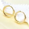 Round 304 Stainless Steel Hoop Earrings EJEW-V005-01G-01-1