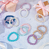 12Pcs 12 Colors Glass Pearl Stretch Bracelets Set BJEW-FH00001-4