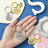 201 Stainless Steel & Alloy Enamel Keychain KEYC-YW00103-01-5