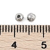 Anti-Tarnish Textured 316 Surgical Stainless Steel Beads STAS-M106-01C-P-2