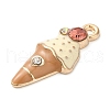 Light Gold Plated Alloy Enamel Pendants ENAM-U001-02B-KCG-2