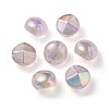 UV Plating Luminous Transparent Acrylic Beads OACR-P010-05C-1