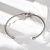 304 Stainless Steel Cuff Bangles BJEW-M042-08P-5