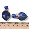 Natural Lapis Lazuli Faceted Teardrop Bottle Pendants G-A225-02G-08-3