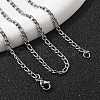 Non-Tarnish 304 Stainless Steel Figaro Chain Necklaces NJEW-E143-04P-3