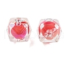UV Plating Opaque Acrylic Beads OACR-S142-05-3