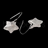 Natural Quartz Crystal Star Dangle Earrings EJEW-I315-03P-09-2