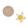 Glass Seed Beaded Star Pendants PALLOY-MZ00541-02-2