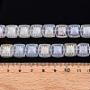 Electroplate Transparent Glass Beads Strands EGLA-N017-03A-4