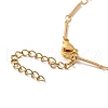Shell Pearl & Acrylic Flower Bib Pendant Necklaces NJEW-TA00169-5