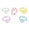 Children's Plastic Open Cuff Ring Components KY-C022-01-1