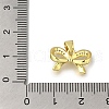 Rack Plating Brass Micro Pave Cubic Zirconia Charms KK-G500-14B-G-3