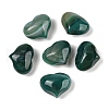 Natural Banded Agate(Dyed & Heated) Heart Palm Stone G-Q021-01D-1