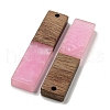 Resin and Walnut Wooden Pendants FIND-B042-20G-2