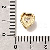 Brass Micro Pave Cubic Zirconia Pendants KK-M301-06G-3