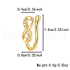 925 Sterling Silver Pave Clear Cubic Zirconia Nose Rings IM7825-19-1