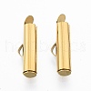 304 Stainless Steel Slide On End Clasp Tubes X-STAS-S115-01E-G-3