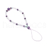Natural Amethyst Mobile Straps HJEW-JM03413-01-4