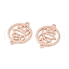 925 Sterling Silver Hollow Connector Charms STER-A046-01RG-2