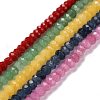 Dyed Natural Malaysia Jade Rondelle Beads Strands G-E316-2x4mm-M-2