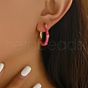 Stainless Steel Enamel Earrings Hoop Earrings LP9659-7-1