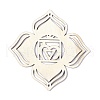 DIY Unfinished Bohemian Meditation Energy Symbol Wood Pendant Decoration Kits DIY-B060-03-4