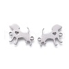 201 Stainless Steel Puppy Links connectors STAS-F231-125P-2