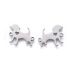 Tarnish Resistant 201 Stainless Steel Puppy Links connectors STAS-F231-125P-2