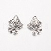 Tibetan Style Alloy Fish Charms TIBEP-K081-04-2