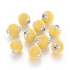 Round Handmade Indonesia Beads IPDL-R404-06-1