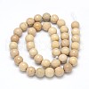 Natural Riverstone Round Bead Strands G-O094-10-6mm-3