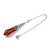 Natural & Synthetic Gemstone Pointed Dowsing Pendulum Big Pendants G-H285-06P-A-5