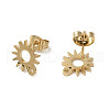 Ion Plating(IP) 304 Stainless Steel Stud Earring Findings STAS-I206-01G-2
