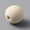 Round Printed Wood Beads WOOD-WH0036-05A-2