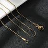 Ion Plating(IP) 304 Stainless Steel Serpentine Chain Necklace for Men Women NJEW-G076-01A-G-3