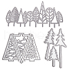 CRASPIRE Christmas Tree Frame Carbon Steel Cutting Dies Stencils DIY-CP0001-06-1