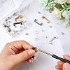WADORN 12 Sets 3 Colors Zinc Alloy Bag Suspension Clasps FIND-WR0005-56-3